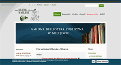 Desktop Screenshot of biblioteka.milejewo.eu